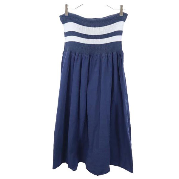 kolor カラー 日本製 切り替えデザイン ロング丈 切替デザイン スカート 1 ネイビー系 レディース