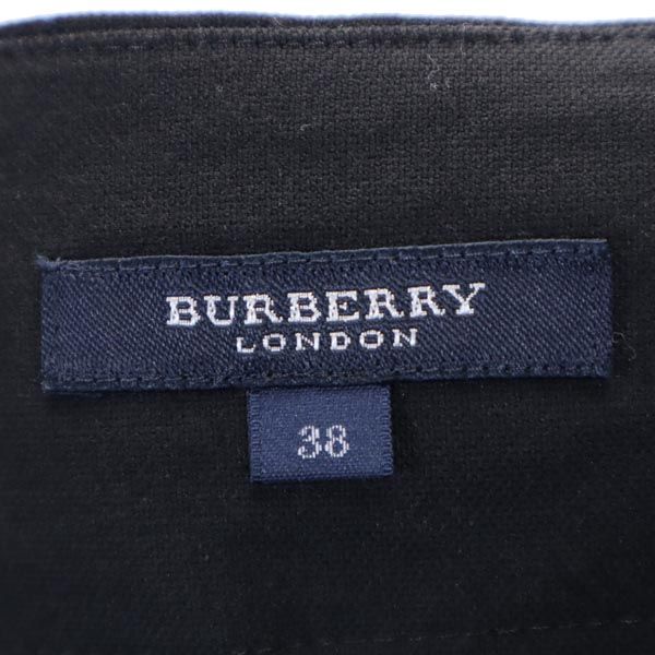 BURBERRY バーバリー 三陽商会 ミディ丈 フレアスカート 38 黒 レディース