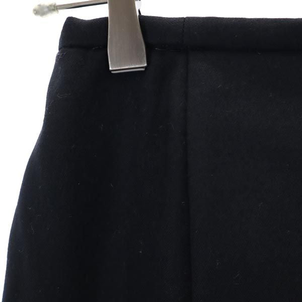 Aquascutum アクアスキュータム 日本製 ミニ丈 スカート 黒 レディース