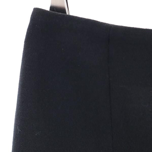 Emporio Armani エンポリオアルマーニ ミディ丈 スカート 38 ブラック バックジップ レディース