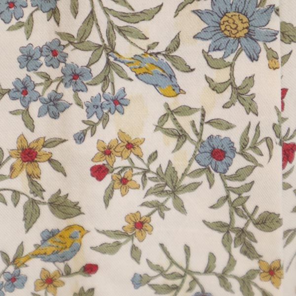 Burberrys バーバリーズ 90s 花柄 ミモレ丈 フレアスカート 11AR ベージュ系 レディース