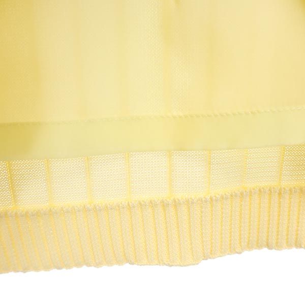 YVES SAINT LAURENT イヴサンローラン レーヨン ミニ丈 ニット スカート 11 イエロー系 レディース