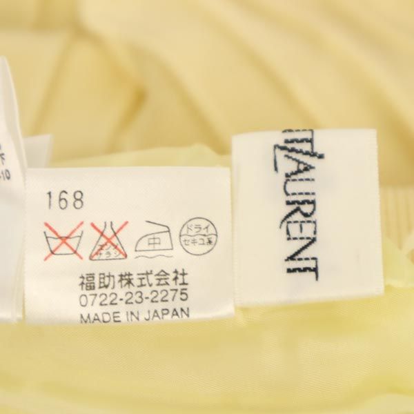 YVES SAINT LAURENT イヴサンローラン レーヨン ミニ丈 ニット スカート 11 イエロー系 レディース