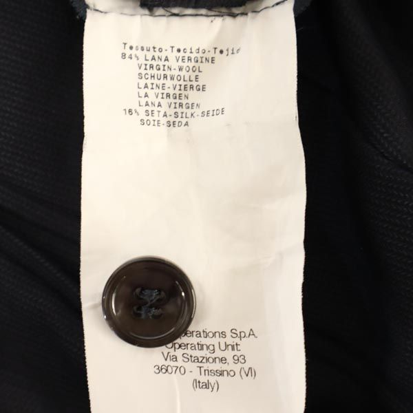 ARMANI COLLEZIONI アルマーニコレッツォーニ ウールブレンド ミニ丈 スカート 38 ネイビー系 ベルト付 レディース