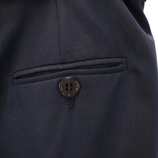 ARMANI COLLEZIONI アルマーニコレッツォーニ ウールブレンド ミニ丈 スカート 38 ネイビー系 ベルト付 レディース