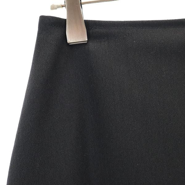 MAX&CO マックスアンドコー ウールブレンド ミニ丈 台形 スカート 42 黒 レディース