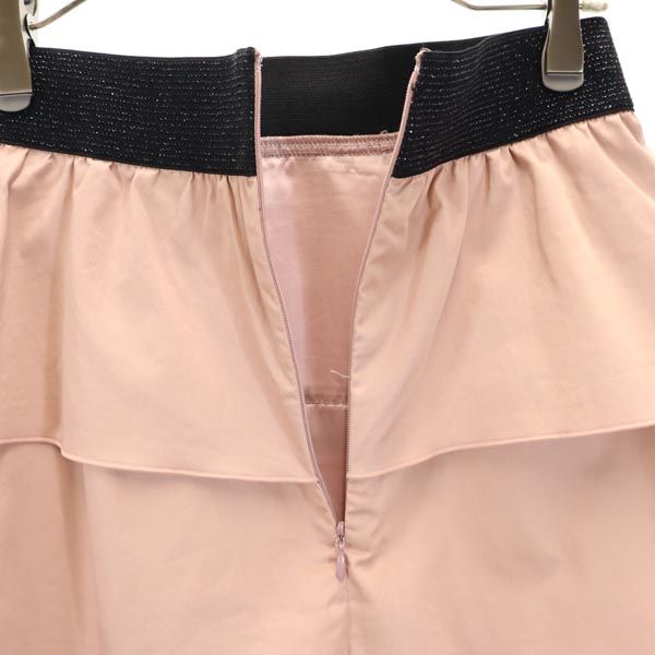 NARACAMICIE ナラカミーチェ ミニ丈 段々 フリルスカート 2 ピンク系 バックジップ レディース