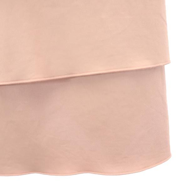 NARACAMICIE ナラカミーチェ ミニ丈 段々 フリルスカート 2 ピンク系 バックジップ レディース