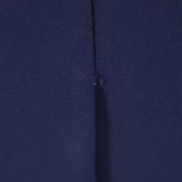 YVES SAINT LAURENT イヴサンローラン ウール ミディ丈 タイトスカート M ネイビー レディース