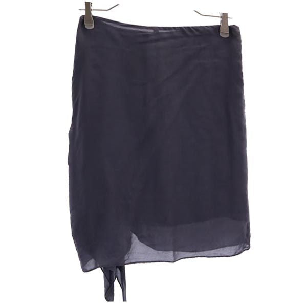 シーバイクロエ ミニ丈 シフォン スカート 2 黒 SEE BY CHLOE レディース