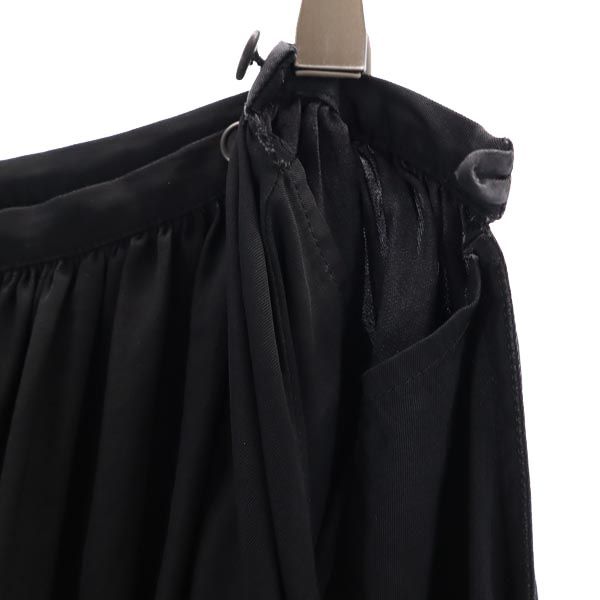 Y's ワイズ 80s ロング丈 フレアスカート 黒 レディース