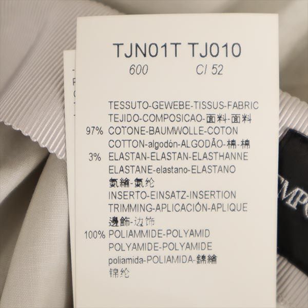 エンポリオアルマーニ ミニ丈 プリーツスカート 38 グレー系 Emporio Armani バックジップ レディース