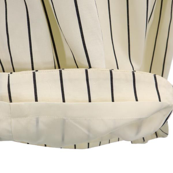 MAX MARA マックスマーラ ストライプ柄 ミニ丈 タイトスカート 9AR 白×黒 レディース