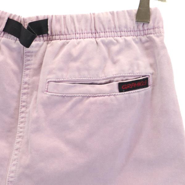 Gramicci グラミチ アウトドアショートパンツ S パープル系 クライミング ロゴ刺繍 メンズ