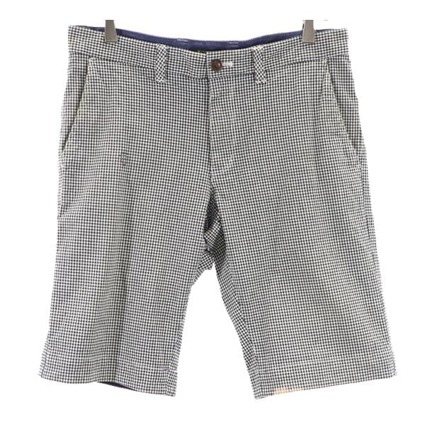 BURBERRY BLACK LABEL バーバリーブラックレーベル 三陽商会 チェック柄 ショートパンツ 79 黒×白 メンズ