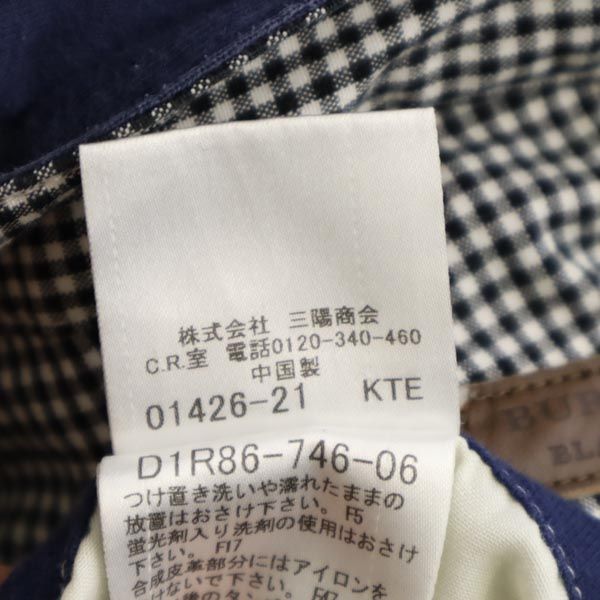 BURBERRY BLACK LABEL バーバリーブラックレーベル 三陽商会 チェック柄 ショートパンツ 79 黒×白 メンズ