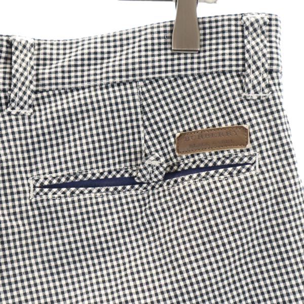 BURBERRY BLACK LABEL バーバリーブラックレーベル 三陽商会 チェック柄 ショートパンツ 79 黒×白 メンズ