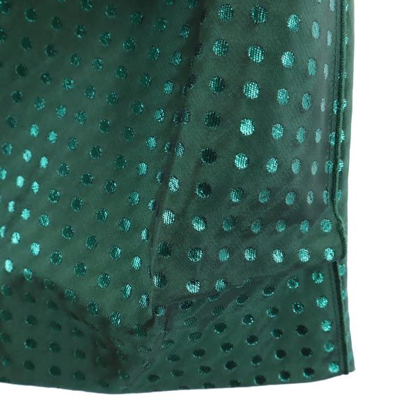 MARC JACOBS マークジェイコブス USA製 ドット ミニ丈 デザイン スカート 0 グリーン系 レディース