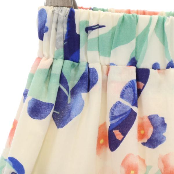 Paul & Joe Sister ポールアンドジョーシスター 総柄 ミニ丈 フレアスカート 36 ベージュ×ピンク×緑 レディース