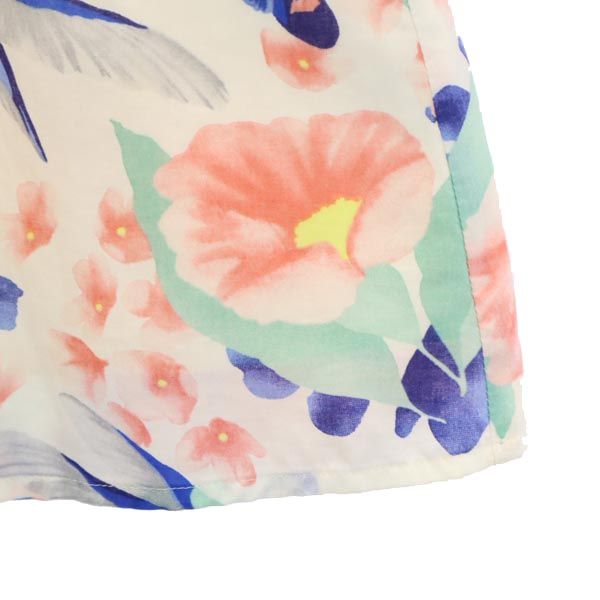 Paul & Joe Sister ポールアンドジョーシスター 総柄 ミニ丈 フレアスカート 36 ベージュ×ピンク×緑 レディース