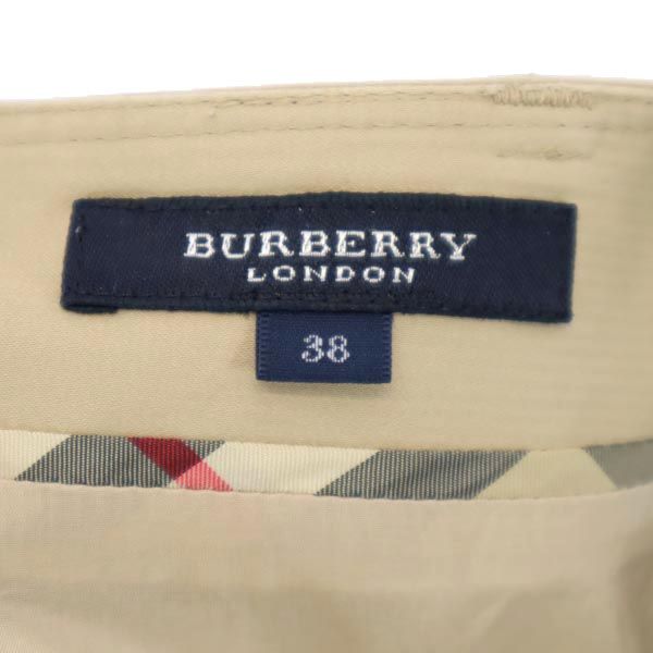 BURBERRY BLUE LABEL バーバリーブルーレーベル 日本製 三陽商会 ミニ丈 台形 スカート 38 ベージュ系 レディース