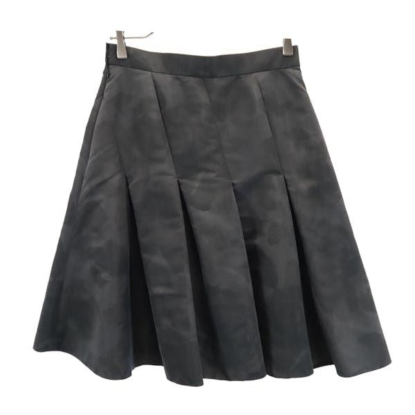 LANVIN ランバン 日本製 ミディ丈 ボックス スカート 40 黒 レディース