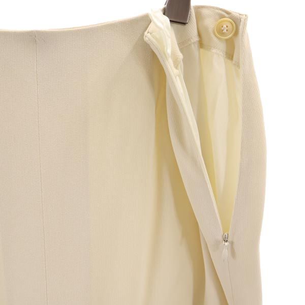 Emporio Armani エンポリオアルマーニ イタリア製 ミディ丈 センタースリット タイトスカート 40 ベージュ レディース