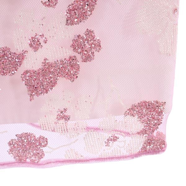 未使用 N°21 ヌメロ ヴェントゥーノ イタリア製 ミディ丈 スパンコール レース タイトスカート 38 ピンク レディース