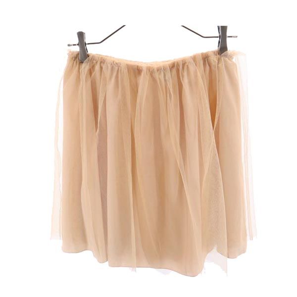 RED VALENTINO レッドヴァレンティノ ミニ丈 レース フレアスカート 38 サーモンピンク レディース