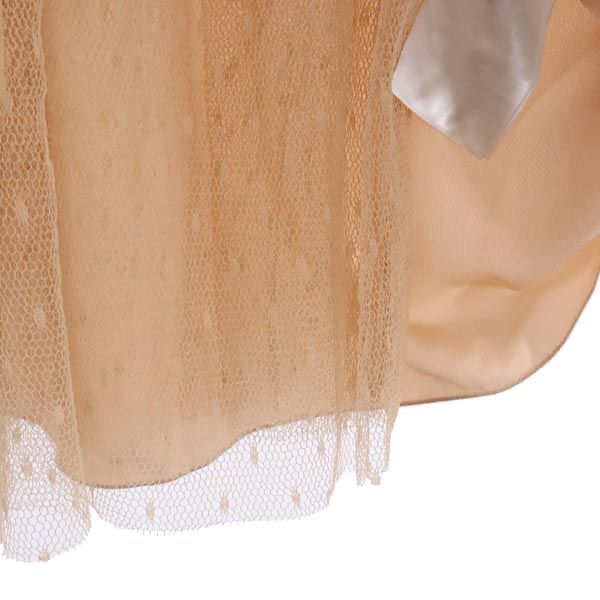 RED VALENTINO レッドヴァレンティノ ミニ丈 レース フレアスカート 38 サーモンピンク レディース