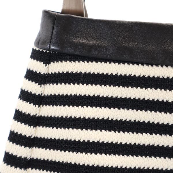 未使用 Alexander Wang アレキサンダーワン ミニ丈 ニット スカート 0 ホワイト系 バックジップ レディース