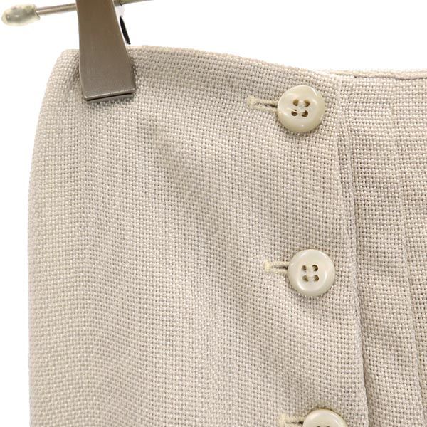 ARMANI COLLEZIONI アルマーニコレッツォーニ イタリア製 ミニ丈 ウールブレンド プリーツスカート 38 グレー系 レディース