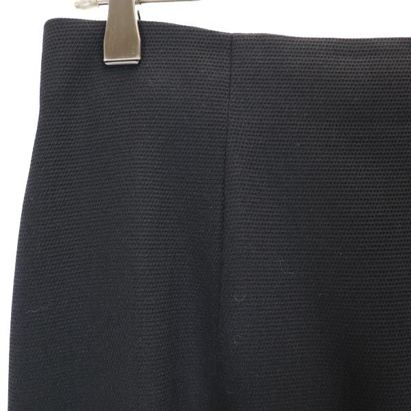 LANVIN ランバン 日本製 ミディ丈 台形 スカート 40 黒 レディース