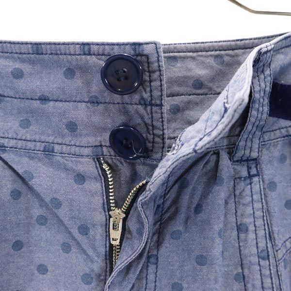 MARC BY MARC JACOBS マークバイマークジェイコブス ドット柄 ミニ丈 フレアスカート 4 ブルー レディース