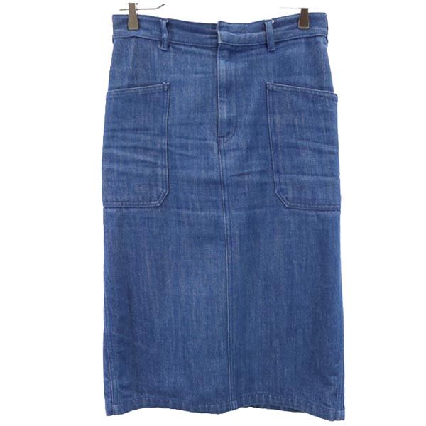 HYKE ハイク 日本製 ミディ丈 デニム タイトスカート 2 レディース
