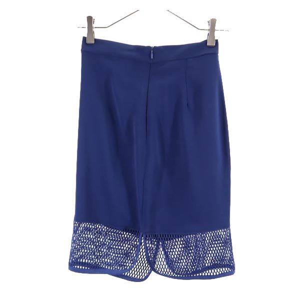 未使用 frankie morello フランキーモレロ イタリア製 ミニ丈 タイトスカート 38 ブルー レディース