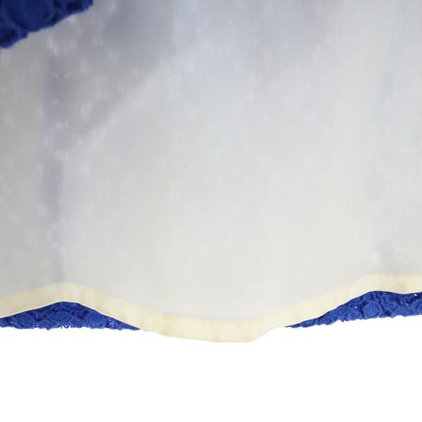 MARC BY MARC JACOBS マークバイマークジェイコブス 総刺繍 ミニスカート 0 青 レディース