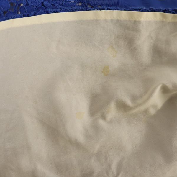 MARC BY MARC JACOBS マークバイマークジェイコブス 総刺繍 ミニスカート 0 青 レディース