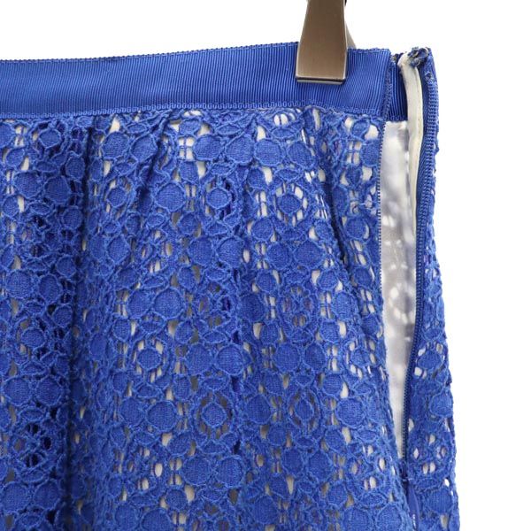 MARC BY MARC JACOBS マークバイマークジェイコブス 総刺繍 ミニスカート 0 青 レディース