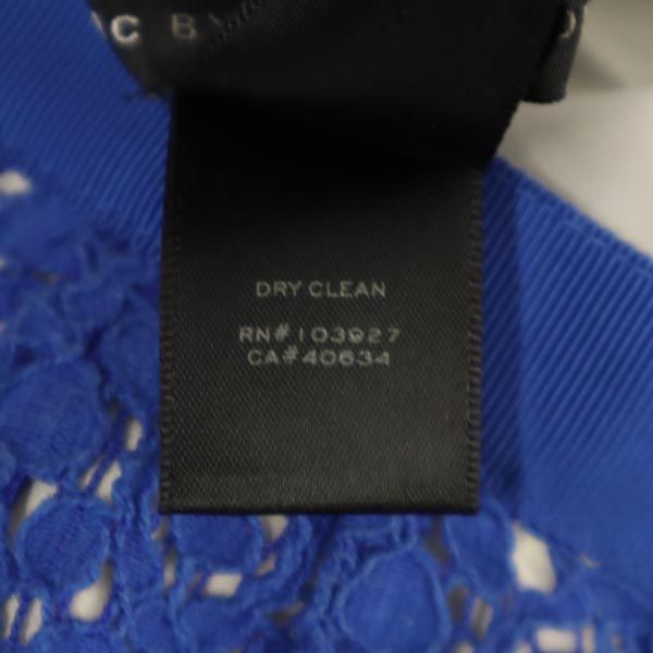 MARC BY MARC JACOBS マークバイマークジェイコブス 総刺繍 ミニスカート 0 青 レディース