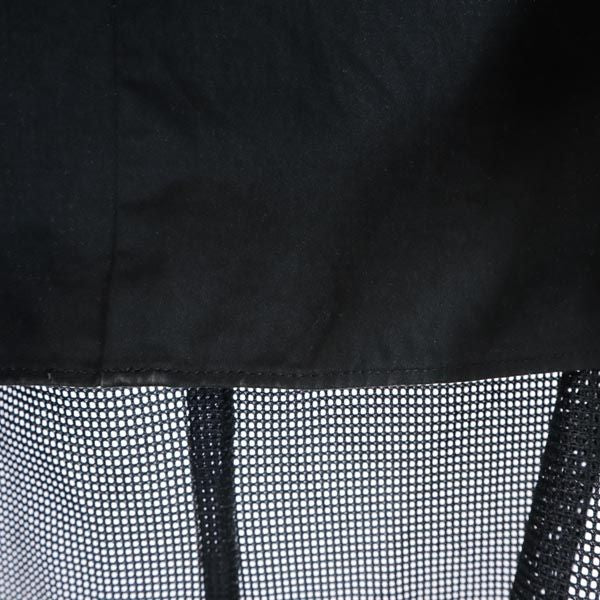 OPENING CEREMONY オープニングセレモニー ミディ丈 メッシュ ギャザースカート S ブラック系 バックジップ レディース