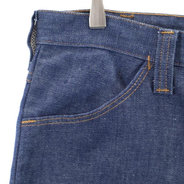 Wrangler ラングラー 90s オールド USA製 ジャージショートパンツ w34 青系 フリンジ カットオフ デニム調 メンズ