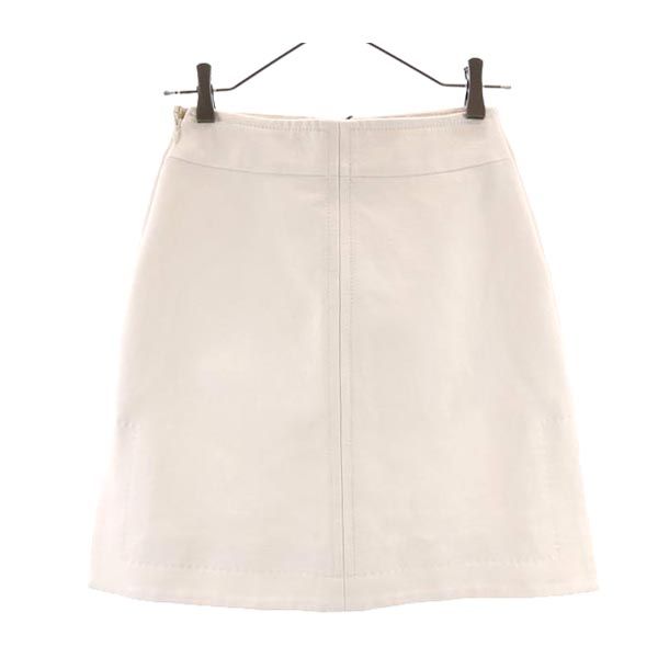 未使用 CARVEN カルヴェン ミニ丈 台形 スカート 34 ホワイト系 レディース