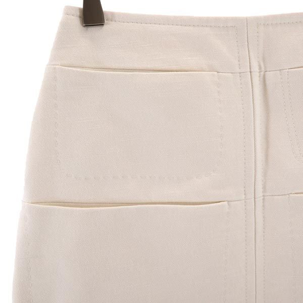 未使用 CARVEN カルヴェン ミニ丈 台形 スカート 34 ホワイト系 レディース