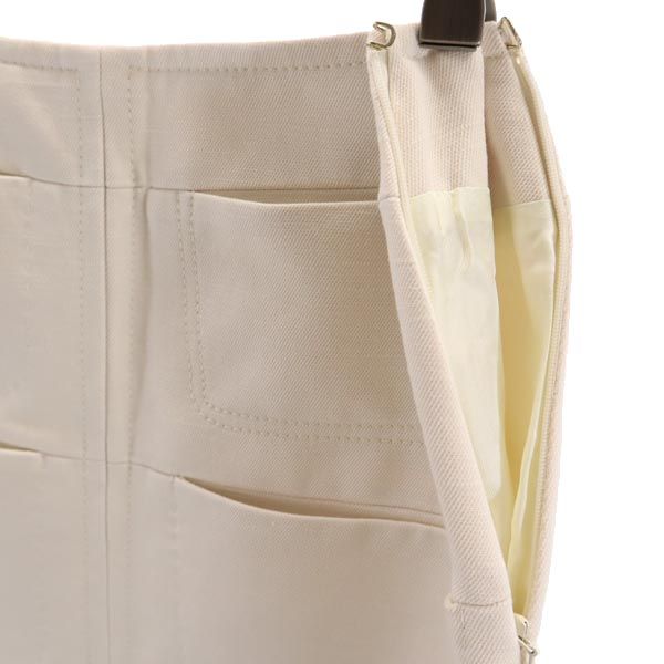 未使用 CARVEN カルヴェン ミニ丈 台形 スカート 34 ホワイト系 レディース