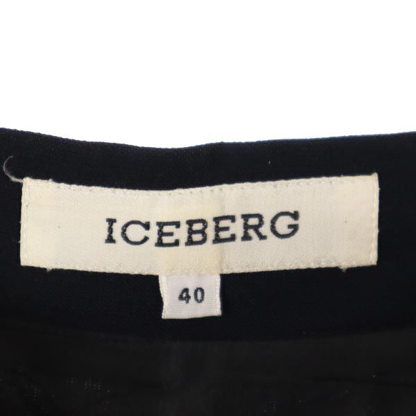 CENTO X CENTO BY ICEBERG アイスバーグ ミニ丈 フレアスカート 40 黒 レディース