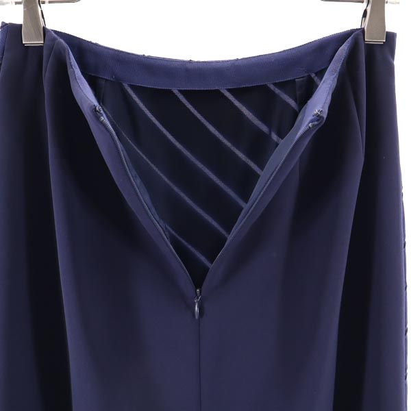 ランバン 日本製 ミニ丈 タイトスカート 38 ネイビー LANVIN レディース