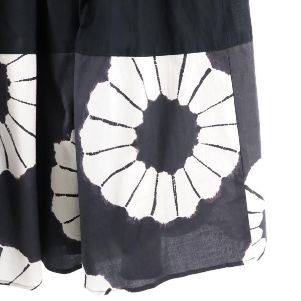 Blumarine ブルマリン イタリア製 ミディ丈 フレアスカート 38 黒 レディース