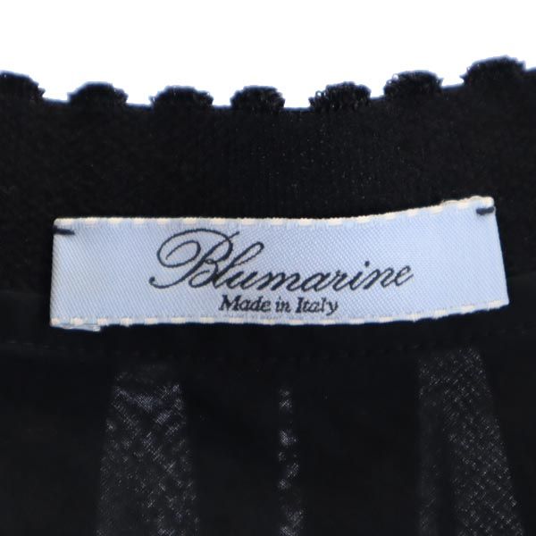 Blumarine ブルマリン イタリア製 ミディ丈 フレアスカート 38 黒 レディース