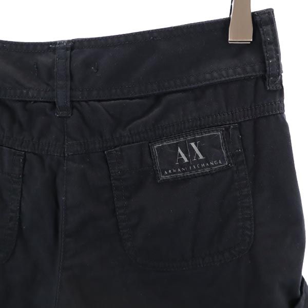 ARMANI EXCHANGE アルマーニエクスチェンジ ショートパンツ 黒 レディース